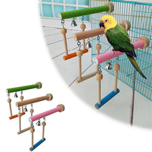 Multifunctional Bird Toy Parrot Swing Stand Claws Honing Boredom Relieving Puzzle Swing Stand for Biting and Climbing