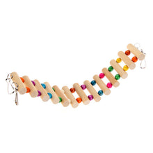 4 Styles Birds Toys Large Parrot Toys Drawbridge Bridge Wooden Singing Cockatiel Pet Toy Accessories