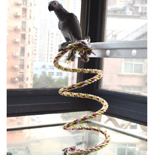 160cm Long Parrot Bird Toys Pet Bird Parrot Standing Rope Bird Cage Decoration Climbing Toy Parrot Bird Cage Toys Rope Bell