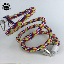 160cm Long Parrot Bird Toys Pet Bird Parrot Standing Rope Bird Cage Decoration Climbing Toy Parrot Bird Cage Toys Rope Bell