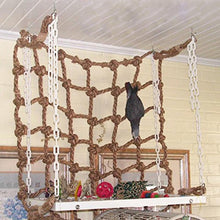 Parrot Bird Cage Toy Game Hanging Rope Climbing Net with Buckles Swing Ladder Parakeet Budgie Macaw Play Gym Toys