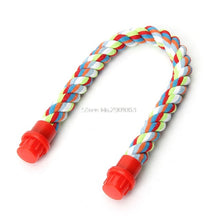 Pet Bird Parrot Rope Cockatiel Parakeet Conure Cage Standing Perch Chew Peck Toy H06